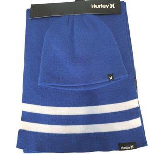 NEW HURLEY New Yorker Beanie & Scarf 2-piece Set B